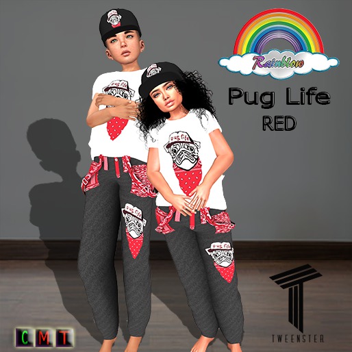 ((RBS)) Pug Life (Red) Tweenster(WEAR)