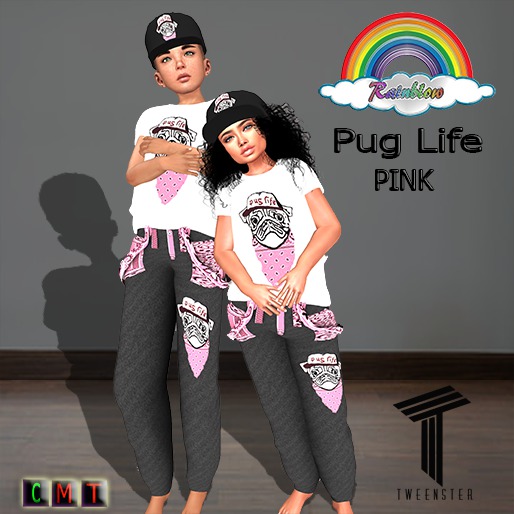 ((RBS)) Pug Life (Pink) Tweenster   (WEAR)