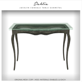 Dahlia - Jocelyn - Console Table - Gunmetal 