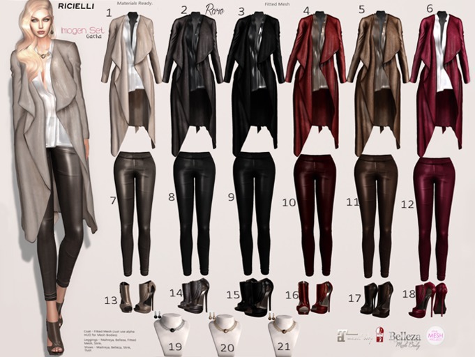 R.icielli Gacha - IMOGEN Set / Item 15 Boots Black