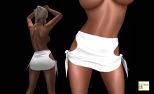 White Knotted Mini Skirt MAITREYA