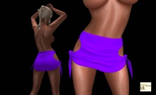 Purple Knotted Mini Skirt MAITREYA