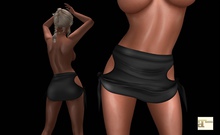 Black Knotted Mini Skirt MAITREYA