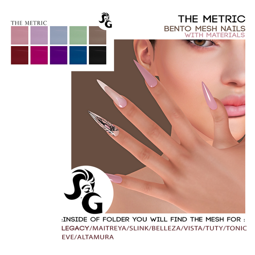 ::SG:: TheMetric Bento Mesh Nails (J-19)