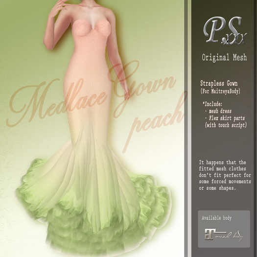 *~PS~*MedlaceGown(peach)