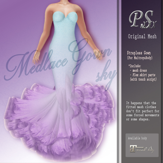 *~PS~*MedlaceGown(sky)