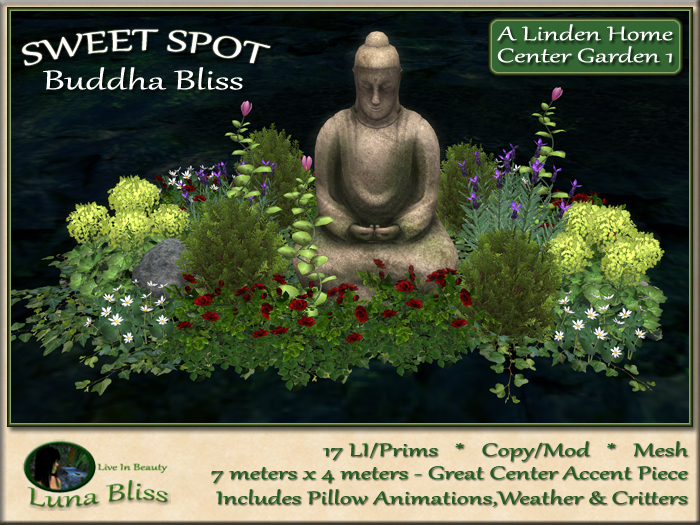 Buddha Bliss SWEET SPOT - Center Garden 1 - Garden Arrangement