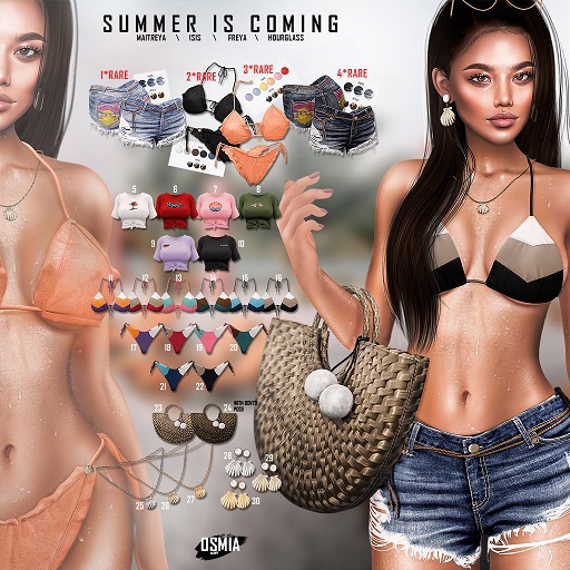 OSMIA - Summer is coming.Bikini Bra - M - Blue