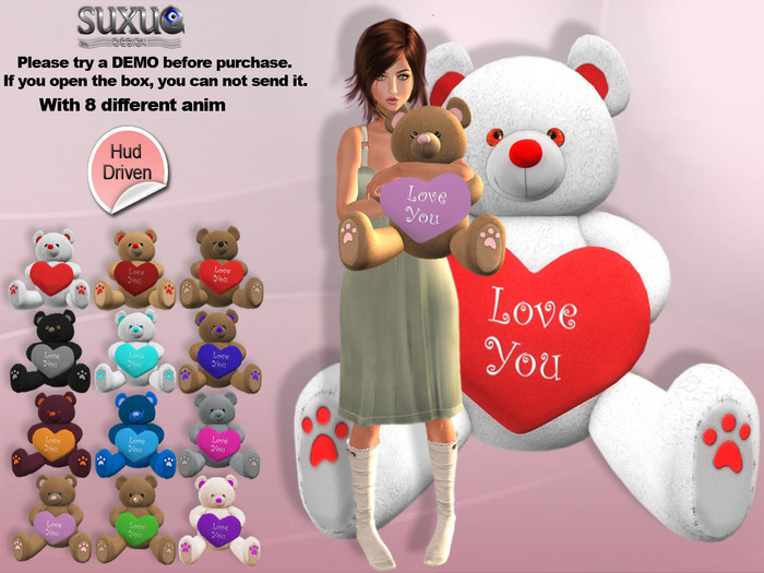 [SuXue Mesh] Ben Teddy Bear via Hud, Resize, Demo