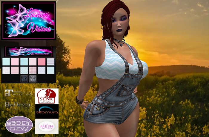 LV-Short Overalls & Tank  Patterns W/Hud