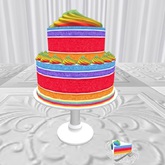 Unicorn Rainbow Layer Cake