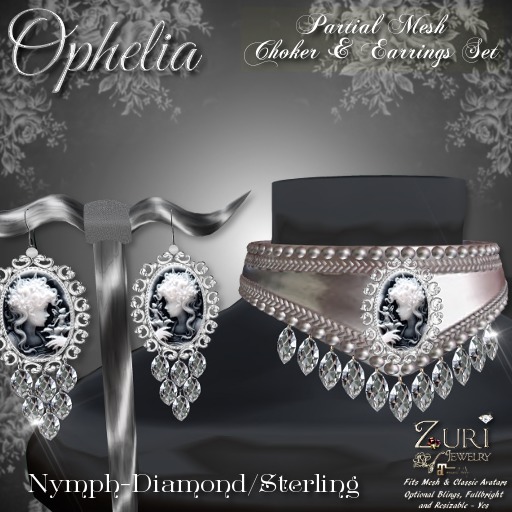 C- Zuri's Ophelia Set P-Mesh Nymph Dia/Sterling