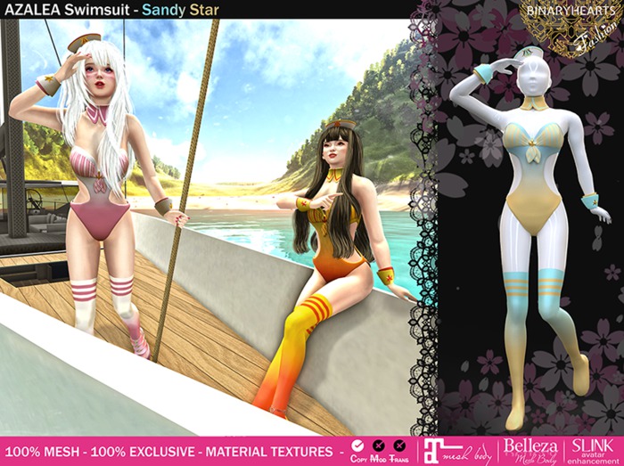 BINARYHEARTS - AZALEA Swimsuit (Sandy Star)