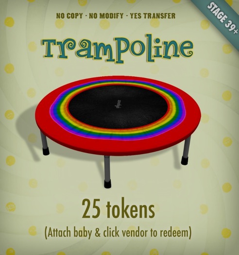 Zooby Token Toys -  Smart Toy Trampoline Rainbow