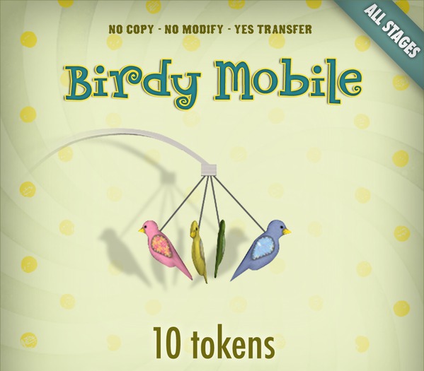 Zooby Token Toys - Smart Toy Birdy Mobile