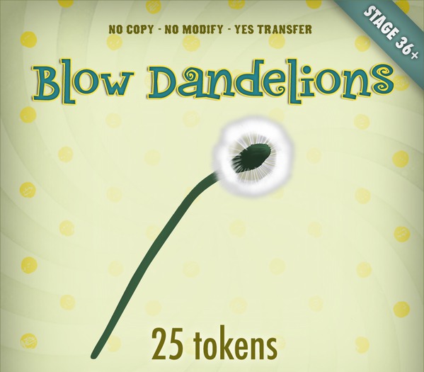 Zobby Token Toys - Smart Toy Blow Dandelions