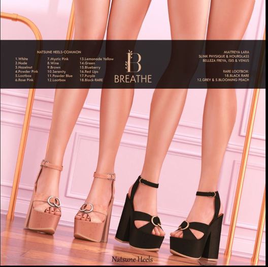 [BREATHE]-Natsune Heels-Brown