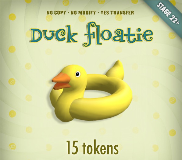 Zobby Token Toys - Smart Toy Duck Floatie