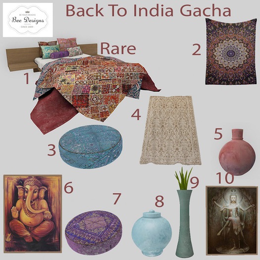 Bee Designs Back To  India gacha 1 RARE