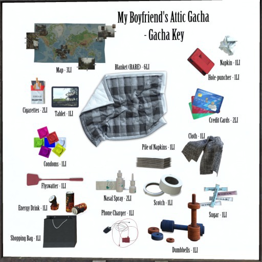 [ zerkalo ] My Boyfriend's Attic Gacha - Blanket (RARE)
