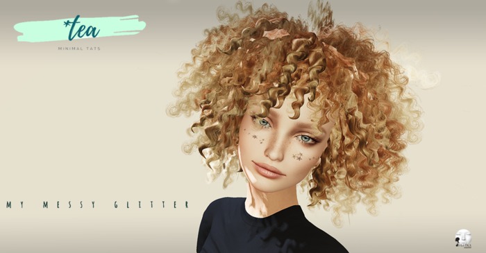 *Tea Glitter Star Tattoo