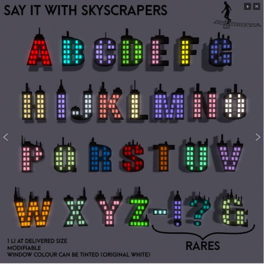 *~*HopScotch*~* Say it with Skyscrapers - U