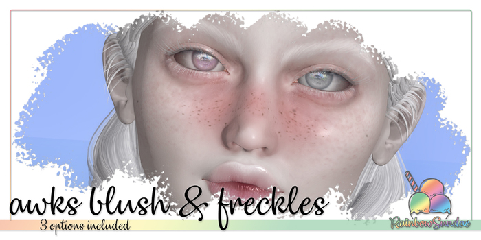 *Rainbow Sundae* Awks Blush & Freckles Omega