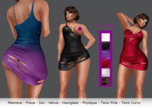 0006038 Mesh Broken Mini Dress [FatPack 6]