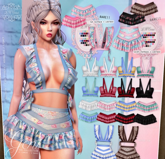 {le fil casse} Geni Ruffle Skirt Maitreya Red