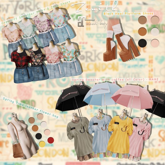 =Zenith=Cozy Off Shoulder Shirt & Jean Short H -Maitreya