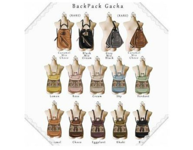 =Zenith=Leather Patwork Backpack-Caramel