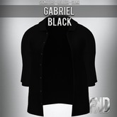 [FʞD] GABRIEL BUTTON SHIRT - BLACK
