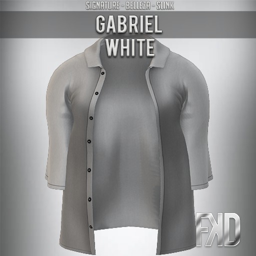 [FʞD] GABRIEL BUTTON SHIRT - WHITE