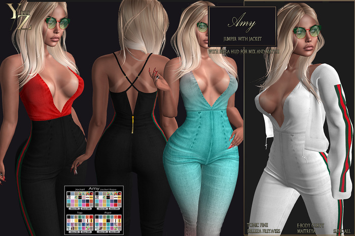 YELIZ MESH "AMY" JUMPER with JACKET HUD  -DEMO-
