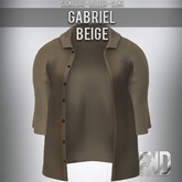 [FʞD] GABRIEL BUTTON SHIRT - BEIGE