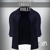 [FʞD] GABRIEL BUTTON SHIRT -VIOLET