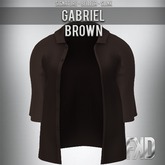 [FKD] GABRIEL BUTTON SHIRT - BROWN