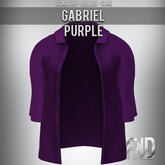 [FʞD] GABRIEL BUTTON SHIRT -PURPLE