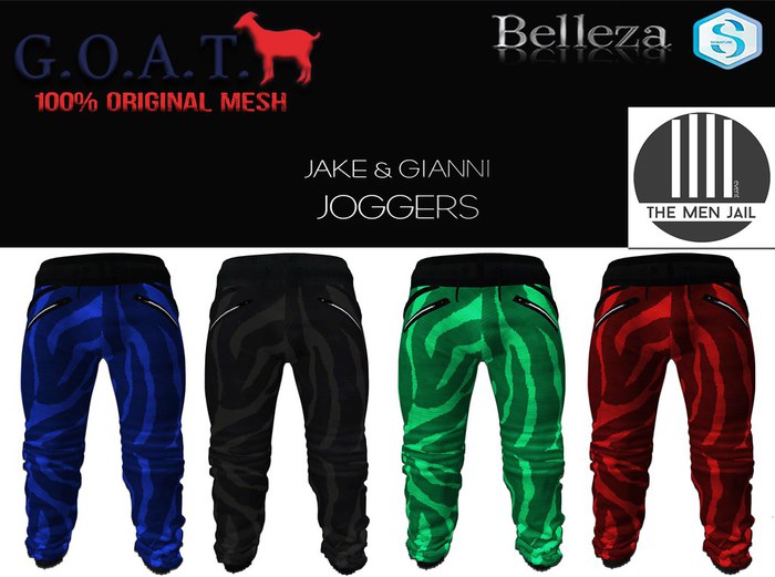 G.O.A.T. JAKE & GIANNI JOGGERS BLUE