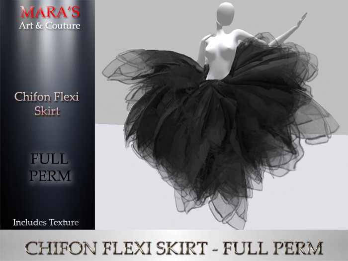 Chifon Flexi Skirt-FULL PERM
