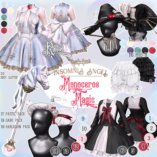 Insomnia Angel . monoceros magic -SET=1+9