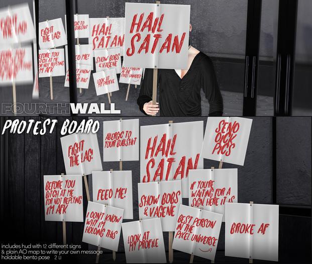 [FOURTH WALL] Protest Board
