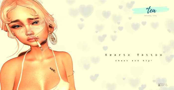 *Tea heartz Tattoo - Maitreya Applier