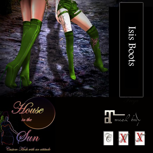 Isis Boots Maitreya Green