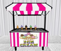 Pink Stripe Icecream Stand