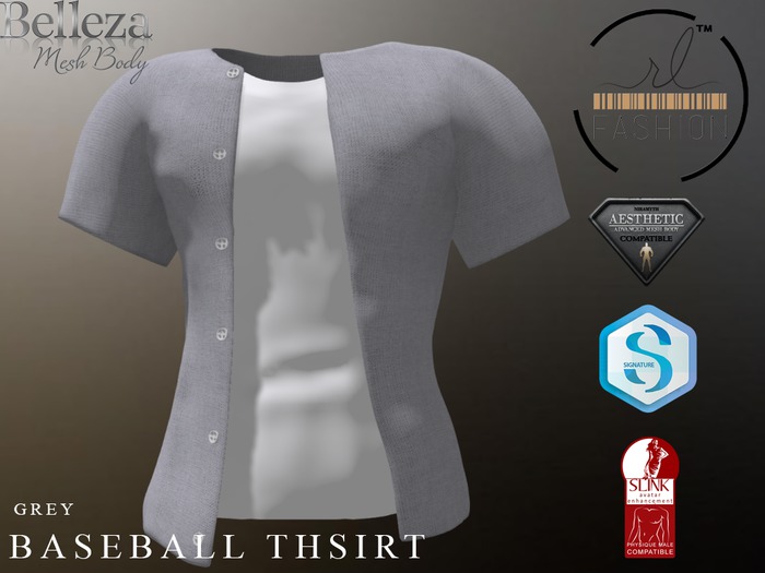 Baseball Thsirt Grey