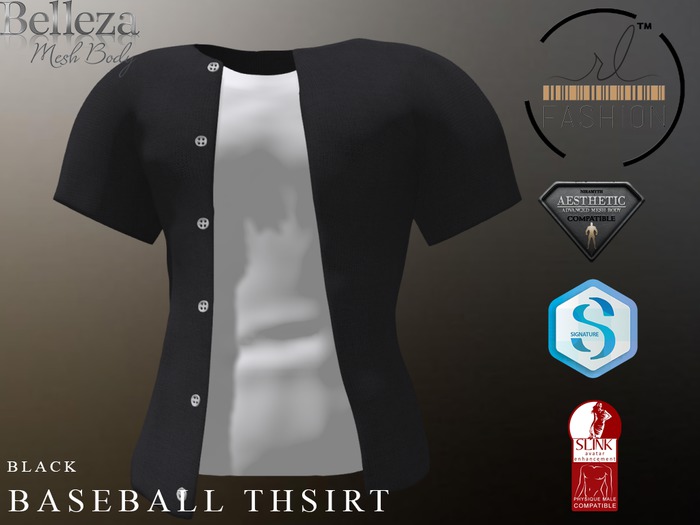 Baseball Thsirt Black