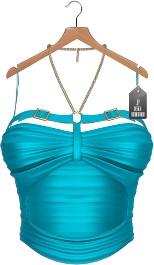 JF Design"Nancy"[Maitreya/Belleza] Top - Turquoise
