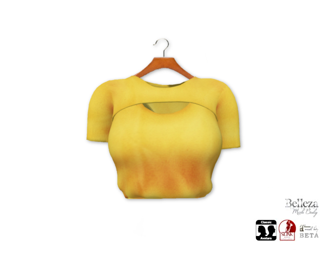 {amiable}Mesh Layered Short T-shirt02