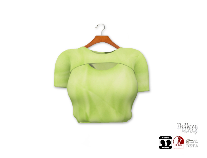 {amiable}Mesh Layered Short T-shirt05